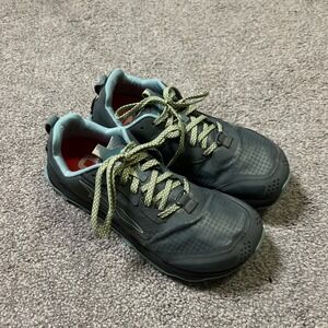 Altra Running Shoes Womens 10 Green Blue lone peak 5 trail Zero Drop Wide Toe